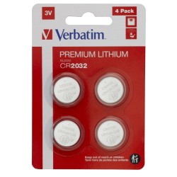 Verbatim 49533 Lithium baterijos CR2032 3V (4 vnt pakuotėje)