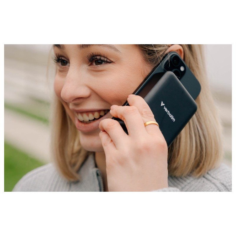 Verbatim 32223 Charge 'n' Go Essentials Magnetic Wireless Išorinė baterija Power Bank 20000mAh Juoda