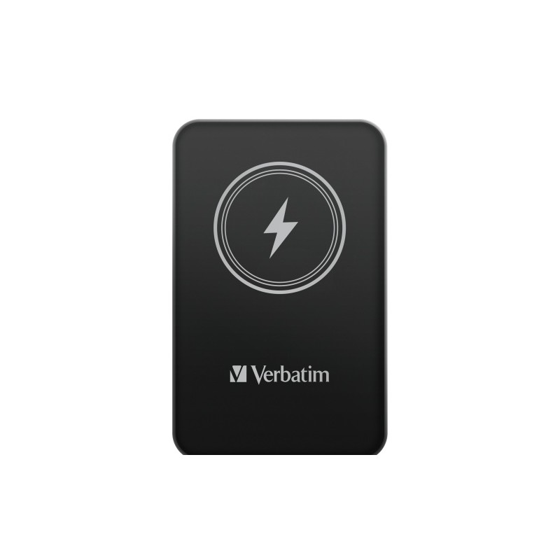 Verbatim 32240 Charge 'n' Go Magnetic Wireless Išorinė baterija (Power Bank) 5000mAh, Juoda