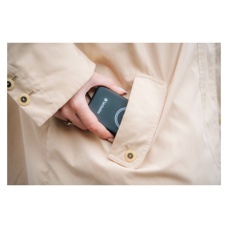 Verbatim 32240 Charge 'n' Go Magnetic Wireless Išorinė baterija (Power Bank) 5000mAh, Juoda