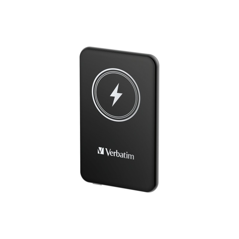 Verbatim 32240 Charge 'n' Go Magnetic Wireless Išorinė baterija (Power Bank) 5000mAh, Juoda