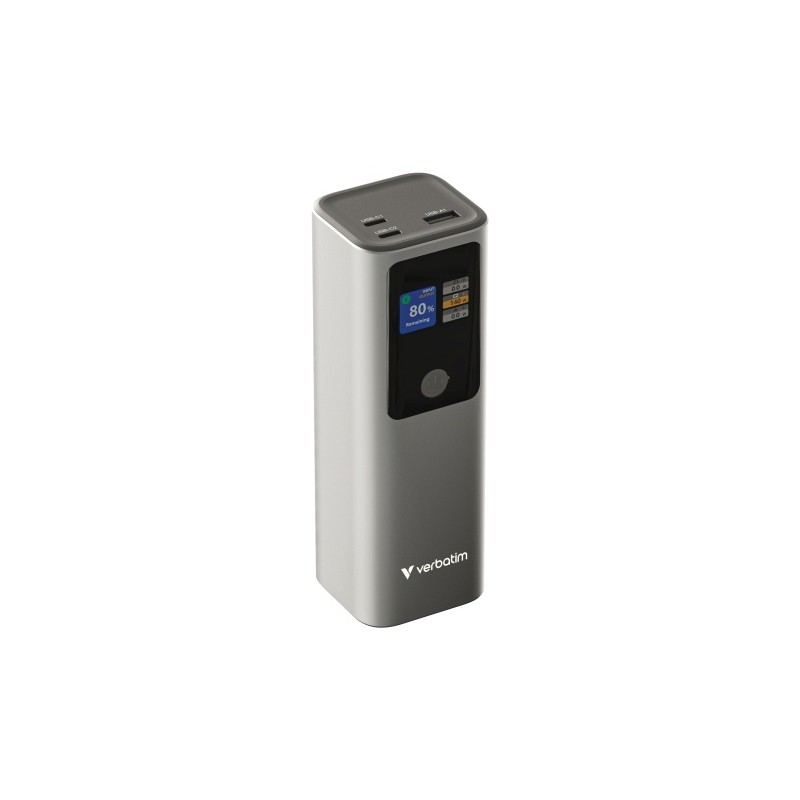 Verbatim 32269 Charge 'n' Go Išorinė baterija (Power Bank) 27000mAh 183W, USB-C, USB-A, Pilka