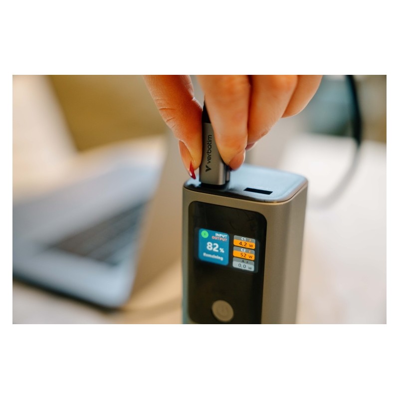 Verbatim 32269 Charge 'n' Go Išorinė baterija (Power Bank) 27000mAh 183W, USB-C, USB-A, Pilka