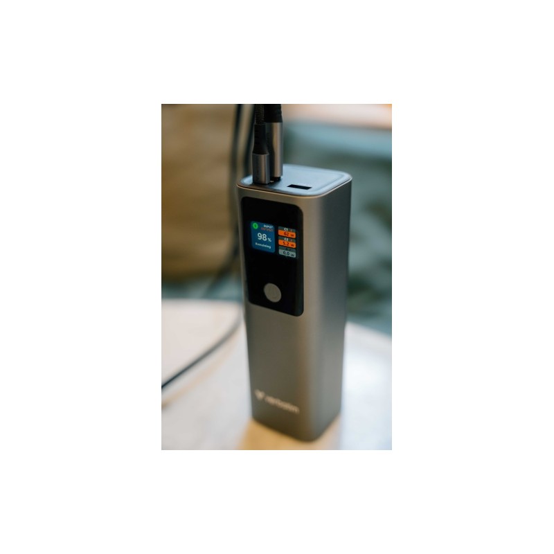 Verbatim 32269 Charge 'n' Go Išorinė baterija (Power Bank) 27000mAh 183W, USB-C, USB-A, Pilka