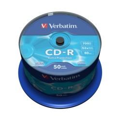 Verbatim 43351 CD-R 700MB 52X Extra Protection Surface diskai (50 vnt pakuotėje)