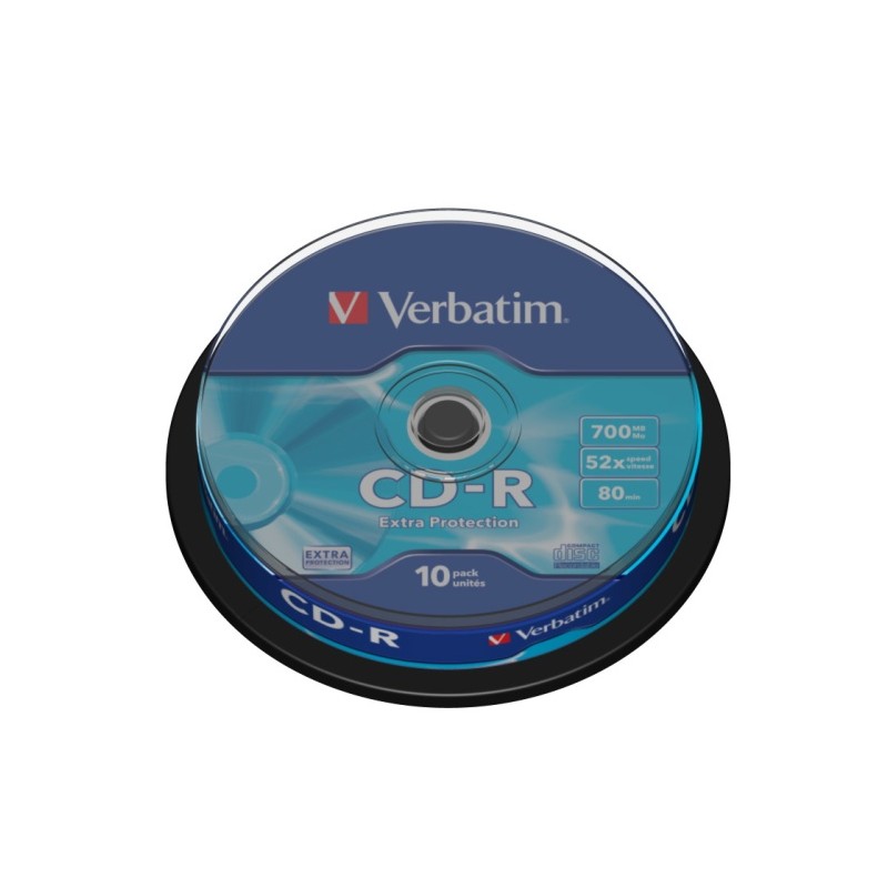 Verbatim 43437 CD-R 700MB 52X Extra Protection Surface diskai (10 vnt pakuotėje)