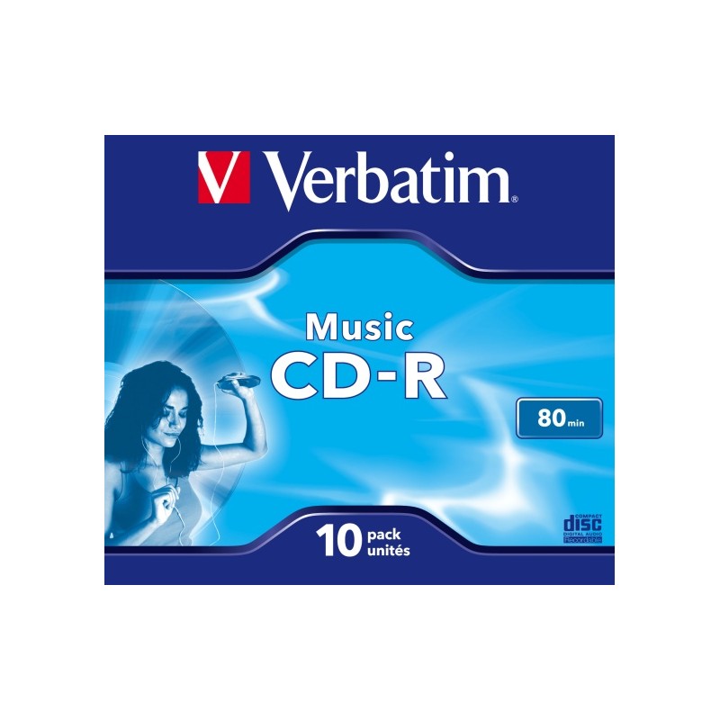 Verbatim 43365 CD-R 80min 16x Audio Music diskai (10 vnt pakuotėje)