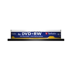 Verbatim 43488 DVD+RW SERL 4.7GB 4X Matt Silver Surface diskai (10 vnt pakuotėje)