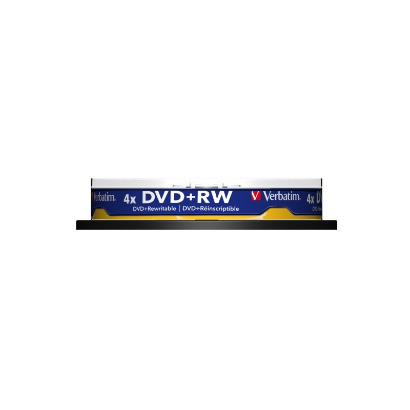 Verbatim 43488 DVD+RW SERL 4.7GB 4X Matt Silver Surface diskai (10 vnt pakuotėje)