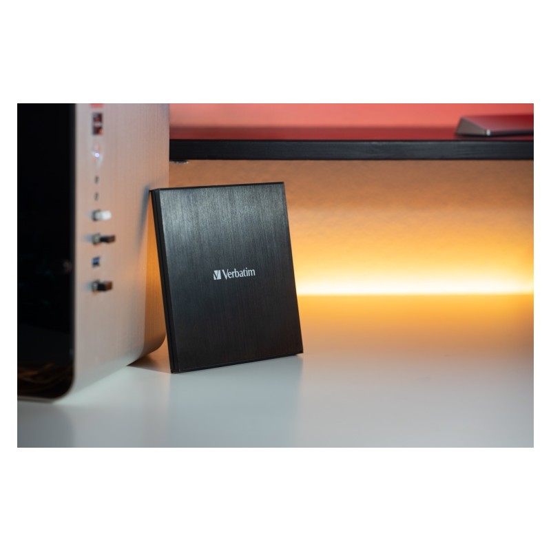 Verbatim 43886 External Slimline CD/DVD Writer Išorinis optinis įrenginys, USB-C/USB-A, Juoda