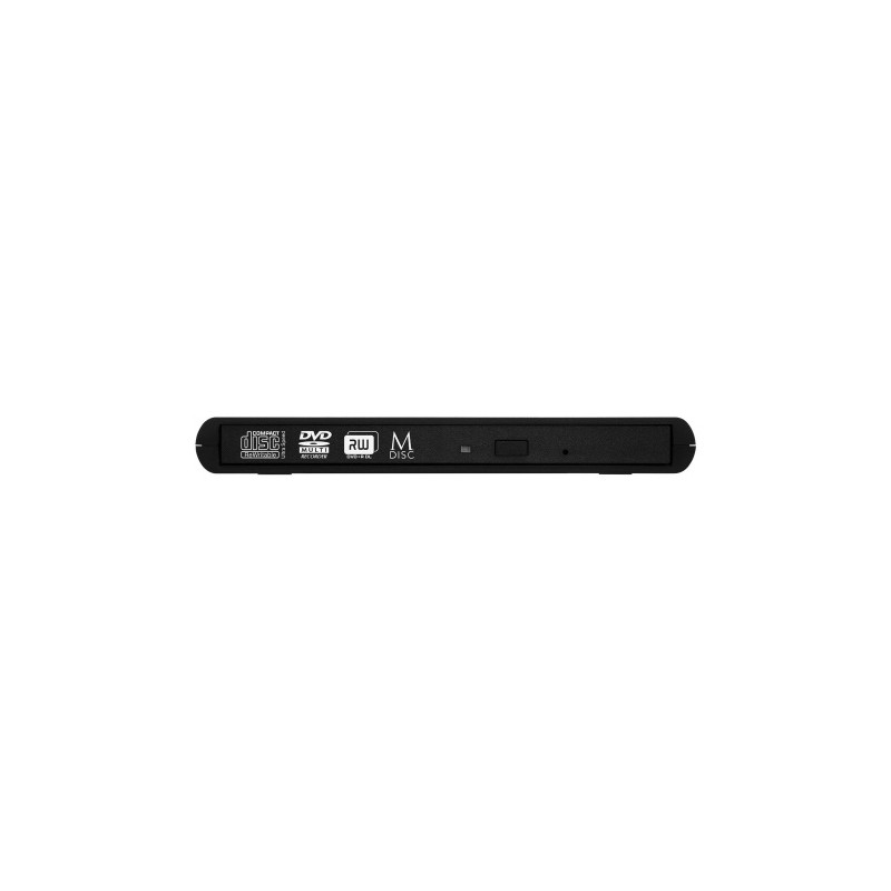 Verbatim 98938 External Slimline CD/DVD Writer Išorinis optinis įrenginys, USB-A, Juoda