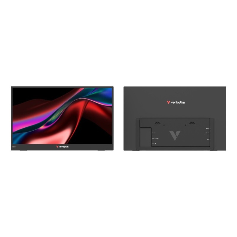 Verbatim 32401 Nešiojamas monitorius LIGHT 15.6'' IPS FHD 1920x1080 10ms 250cd/m2 60Hz, Juoda