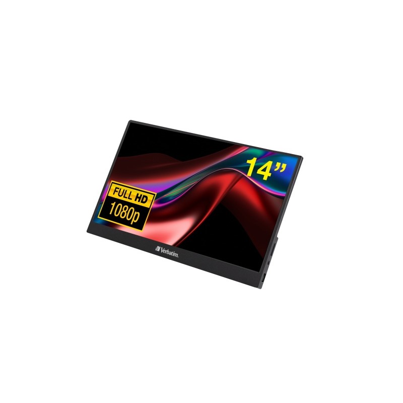 Verbatim 49590 Nešiojamas monitorius LIGHT 14'' IPS FHD 1920x1080 6ms 250cd/m2 60Hz, Juoda