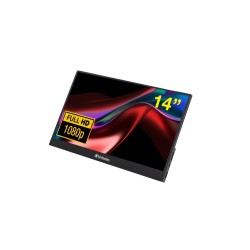 Verbatim 49590 Nešiojamas monitorius LIGHT 14'' IPS FHD 1920x1080 6ms 250cd/m2 60Hz, Juoda