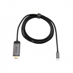 Verbatim 49144 USB-C į HDMI 4K Adapteris, USB 3.1 GEN 1, HDMI 4K (60Hz), 1.5 m kabelis, Pilka/Juoda
