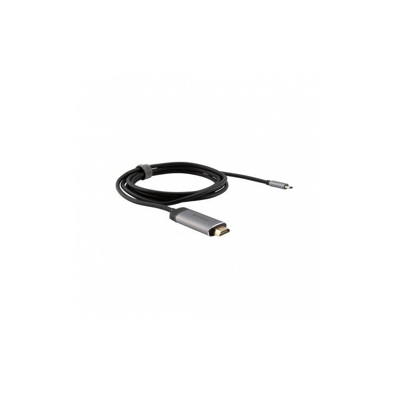 Verbatim 49144 USB-C į HDMI 4K Adapteris, USB 3.1 GEN 1, HDMI 4K (60Hz), 1.5 m kabelis, Pilka/Juoda