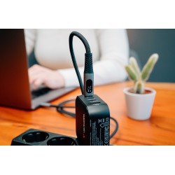 Verbatim 31849 Sync & Charge Kabelis USB-C į USB-C 240W 40Gbps 120cm, Power Display, Pilka/Juoda