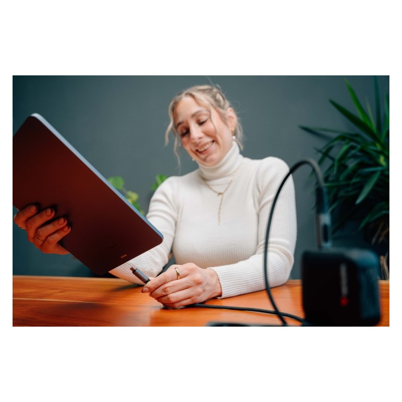 Verbatim 31848 Sync & Charge Kabelis USB-C į USB-C 100W 480Mbps 120cm, Power Display, Pilka/Juoda