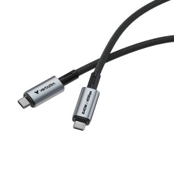 Verbatim 31847 Sync & Charge Kabelis USB-C į USB-C 240W 40Gbps 120cm, Pilka/Juoda