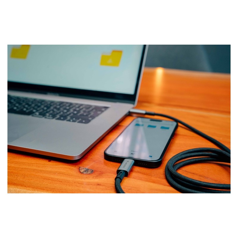 Verbatim 31847 Sync & Charge Kabelis USB-C į USB-C 240W 40Gbps 120cm, Pilka/Juoda