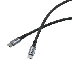 Verbatim 31846 Sync & Charge Kabelis USB-C į USB-C 100W 480Mbps 120cm, Pilka/Juoda