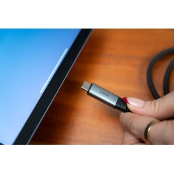 Verbatim 31846 Sync & Charge Kabelis USB-C į USB-C 100W 480Mbps 120cm, Pilka/Juoda