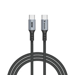 Verbatim 31845 Sync & Charge Kabelis USB-C į USB-C 60W 480Mbps 120cm, Pilka/Juoda