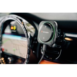 Verbatim 31860 Charge 'n' Drive Qi2 Magnetinis belaidis automobilinis įkroviklis, RGB, Juoda