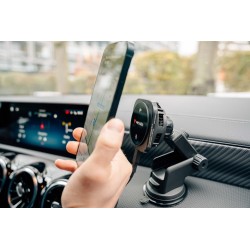 Verbatim 31861 Charge 'n' Drive Qi2 Magnetinis belaidis automobilinis įkroviklis, Juoda