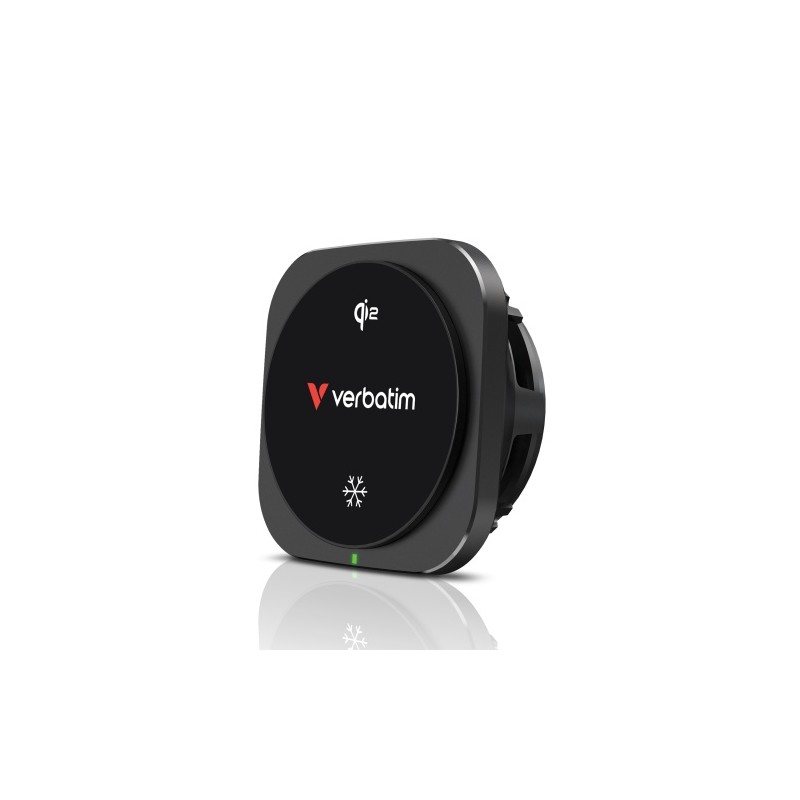 Verbatim 31861 Charge 'n' Drive Qi2 Magnetinis belaidis automobilinis įkroviklis, Juoda