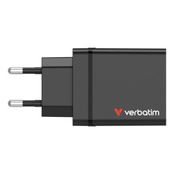Verbatim 49700 USB Įkroviklis 30W 4-Port USB-A, USB-C, EU Plug, Juoda