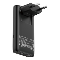 Verbatim 32354 Fold 'n' Go GaN Įkroviklis 65W 2-Port, USB-C, EU Plug, Juoda