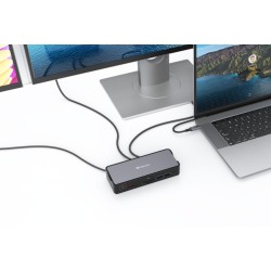 Verbatim 32171 CDS-15 USB-C Pro Jungčių stotelė 15 Ports, Pilka/Juoda