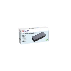 Verbatim 32171 CDS-15 USB-C Pro Jungčių stotelė 15 Ports, Pilka/Juoda