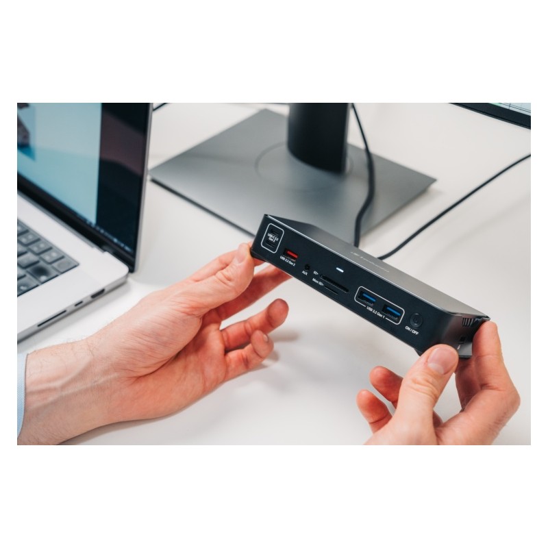 Verbatim 32171 CDS-15 USB-C Pro Jungčių stotelė 15 Ports, Pilka/Juoda