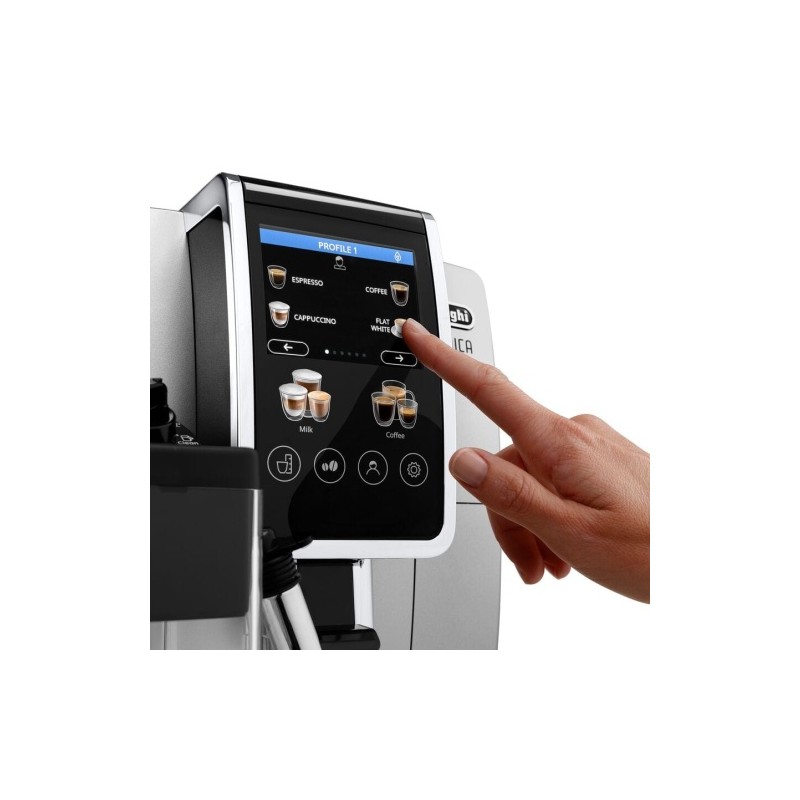 DeLonghi Dinamica Plus (ECAM380.85.SB) Kavos aparatas, Silver Black
