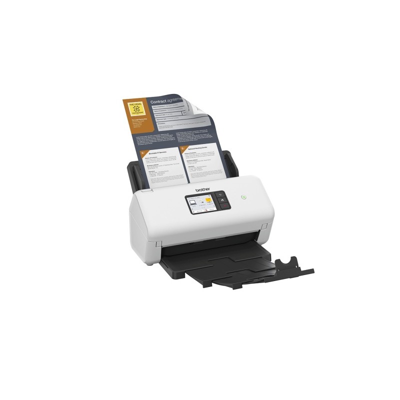 Brother ADS-4550W Skeneris A4 Spalvotas 35 ppm 600x600 DPI, ADF, USB Wi-Fi Ethernet LAN