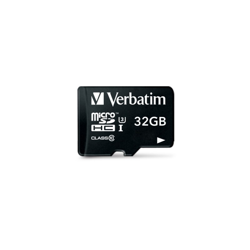 Verbatim 47041 Pro U3 Micro SDXC Atminties kortelė 32GB + microSD į SD Adapteris