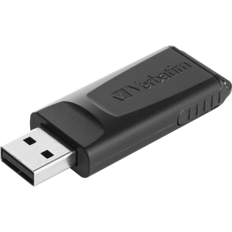 Verbatim 98698 Slider USB atmintinė 64GB, USB-A 2.0, Juoda