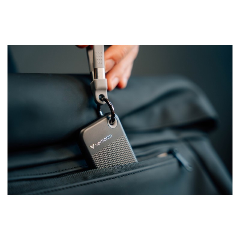 Verbatim 32190 Išorinis SSD diskas 1TB, USB-C 3.2 Gen 2, M.2, iki 1000MB/s, Juoda/Pilka