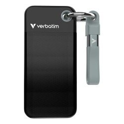 Verbatim 32190 Išorinis SSD diskas 1TB, USB-C 3.2 Gen 2, M.2, iki 1000MB/s, Juoda/Pilka