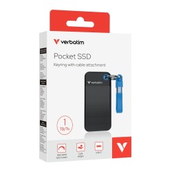 Verbatim 32191 Išorinis SSD diskas 1TB, USB-C 3.2 Gen 2, M.2, iki 1000MB/s, Juoda/Mėlyna