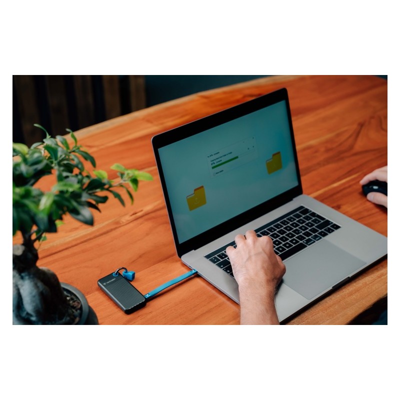 Verbatim 32191 Išorinis SSD diskas 1TB, USB-C 3.2 Gen 2, M.2, iki 1000MB/s, Juoda/Mėlyna