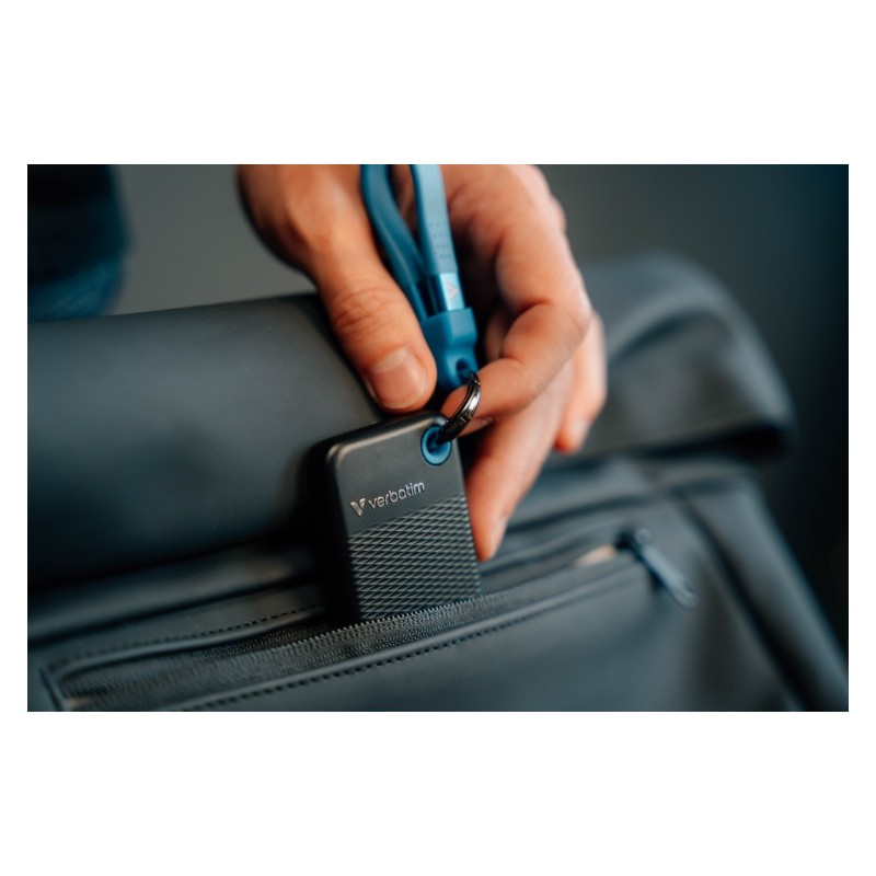 Verbatim 32191 Išorinis SSD diskas 1TB, USB-C 3.2 Gen 2, M.2, iki 1000MB/s, Juoda/Mėlyna