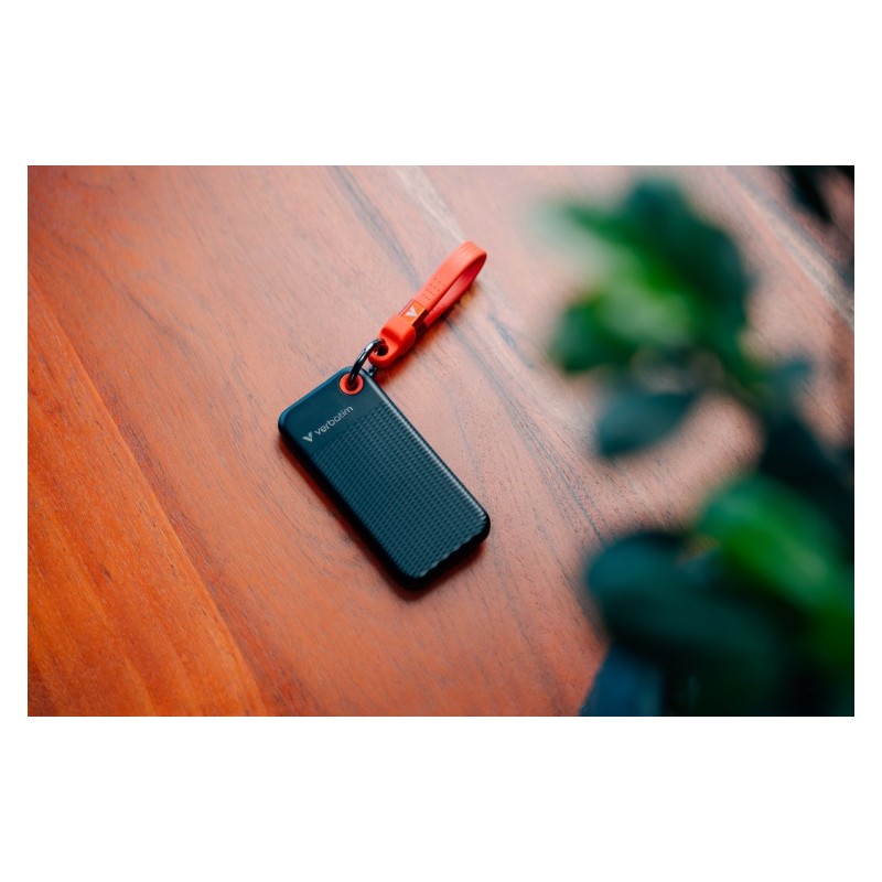 Verbatim 32192 Išorinis SSD diskas 1TB, USB-C 3.2 Gen 2, M.2, iki 1000MB/s, Juoda/Raudona