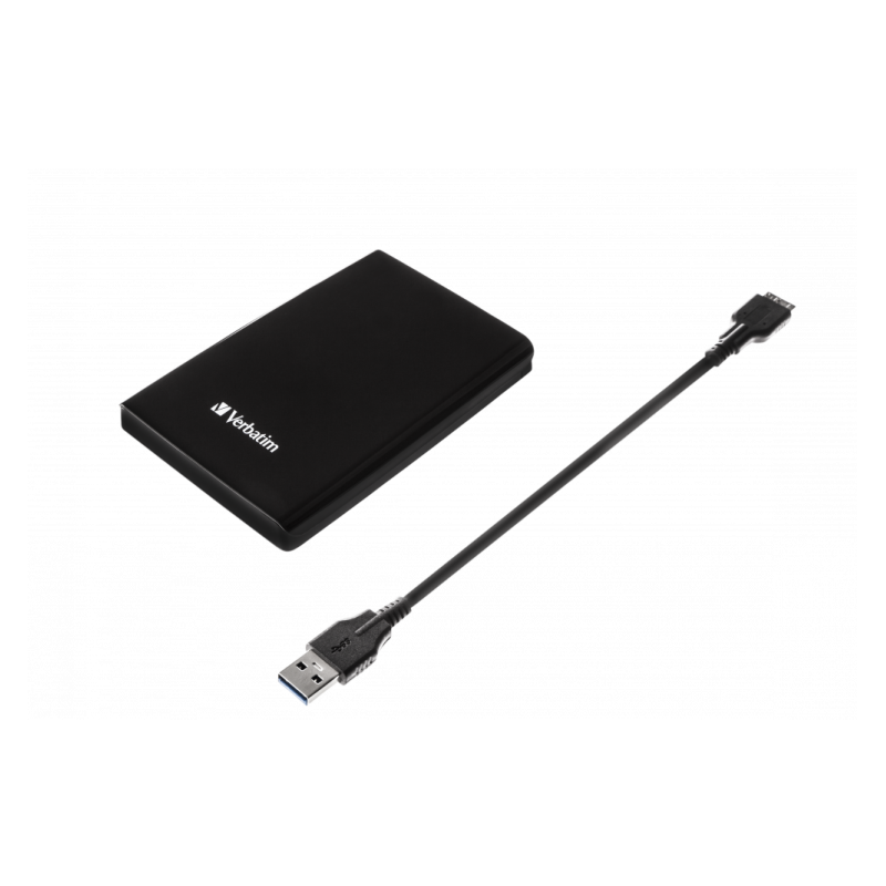 Verbatim 53023 Store 'n' Go USB 3.0 Išorinis kietasis diskas HDD 1TB, iki 4800 Mbit/s 5400rpm, Juoda