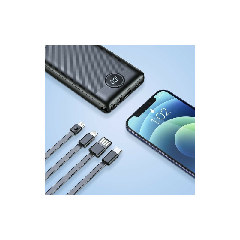 Veger C10 (W1116) Išorinė baterija (Power Bank) 10000mAh, 5V 2A, Juoda