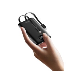 Veger C11 (W1170) Mini Išorinė baterija (Power Bank) 10000mAh, 22.5W PD, Juoda