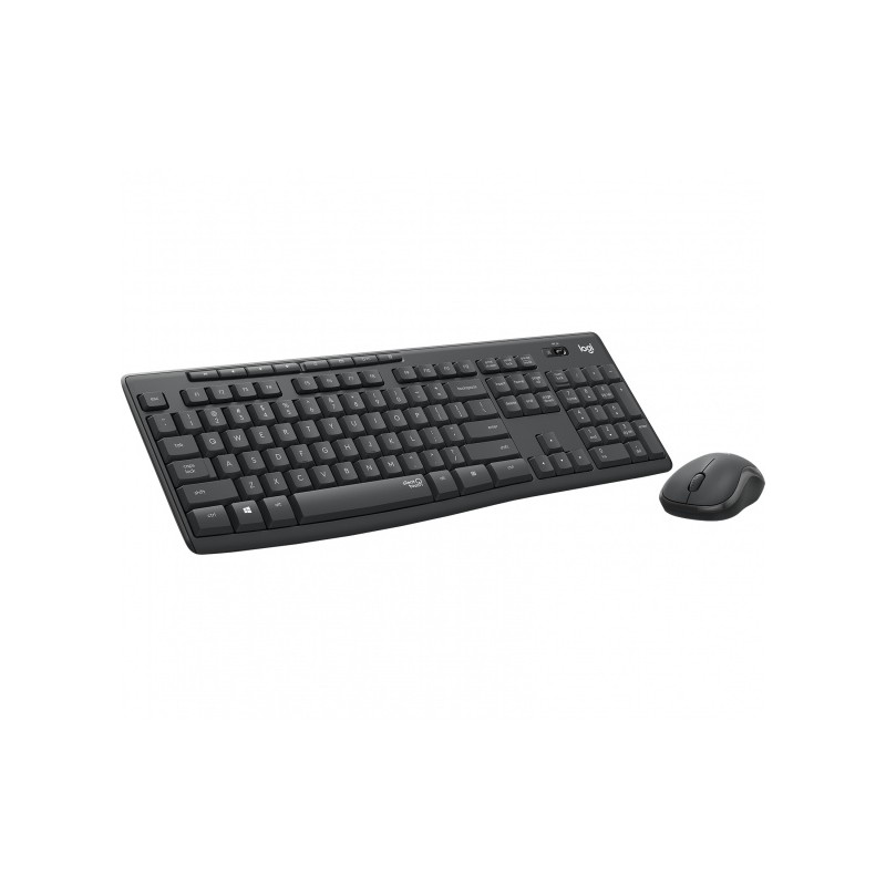 Klaviatūra belaidė Logitech MK295 Silent Wireless Combo, juoda