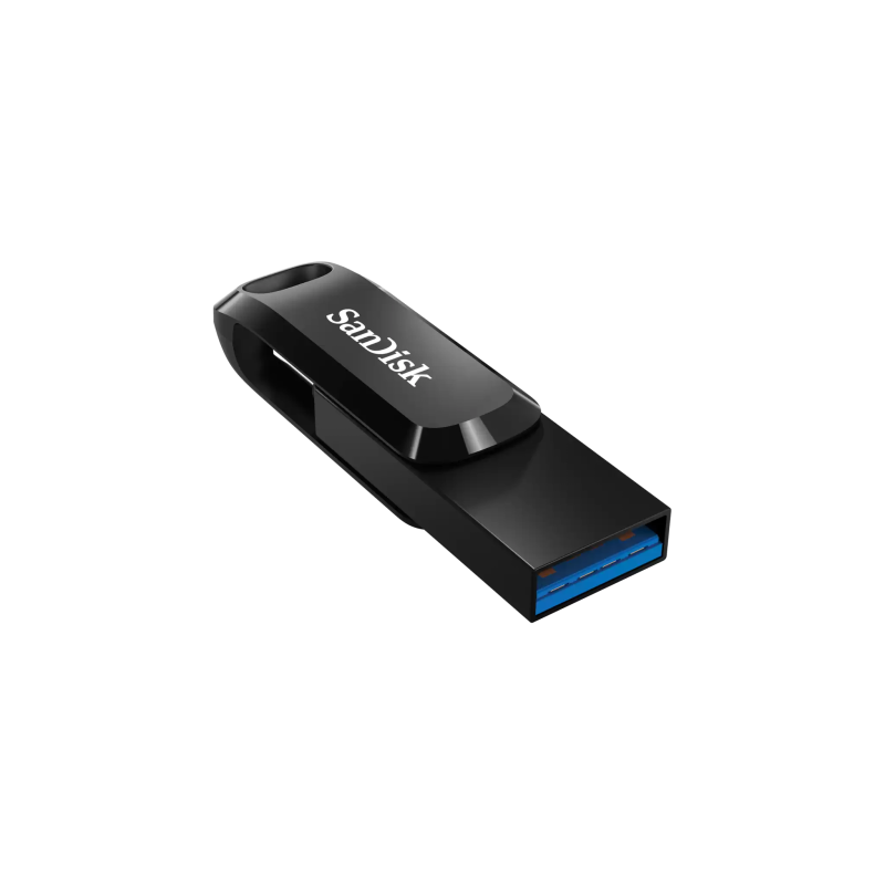 SanDisk Ultra Dual Drive Go USB atmintinė 512GB, USB-C/USB-A 3.2 Gen 1, Juoda
